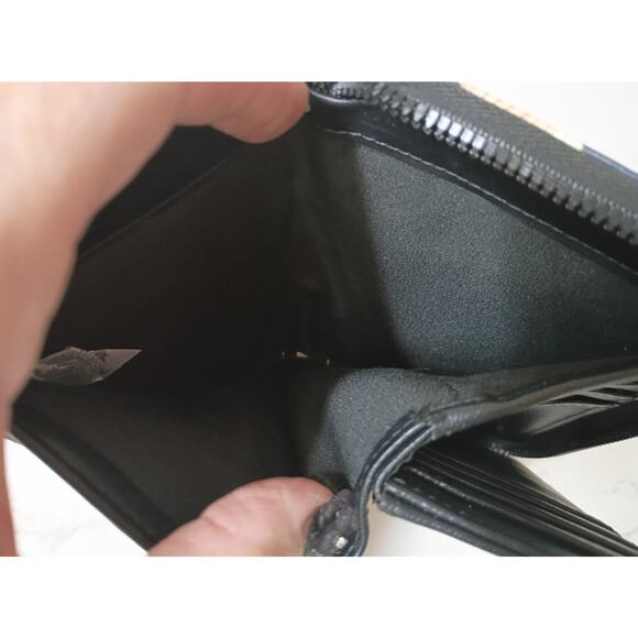 BETSEY JOHNSON Xokara French Dining Medium Zip-Around Wristlet - Picture 6 of 9